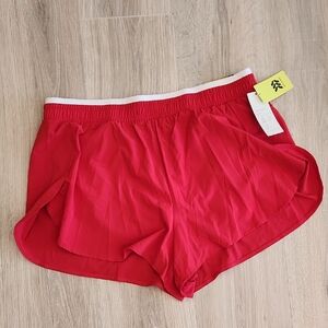 All in Motion Vibrant Red Women's Athletic Shorts